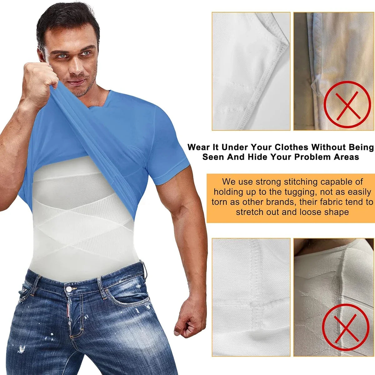 Men's Compression Shapewear Tank – Slimming Tummy Control Vest