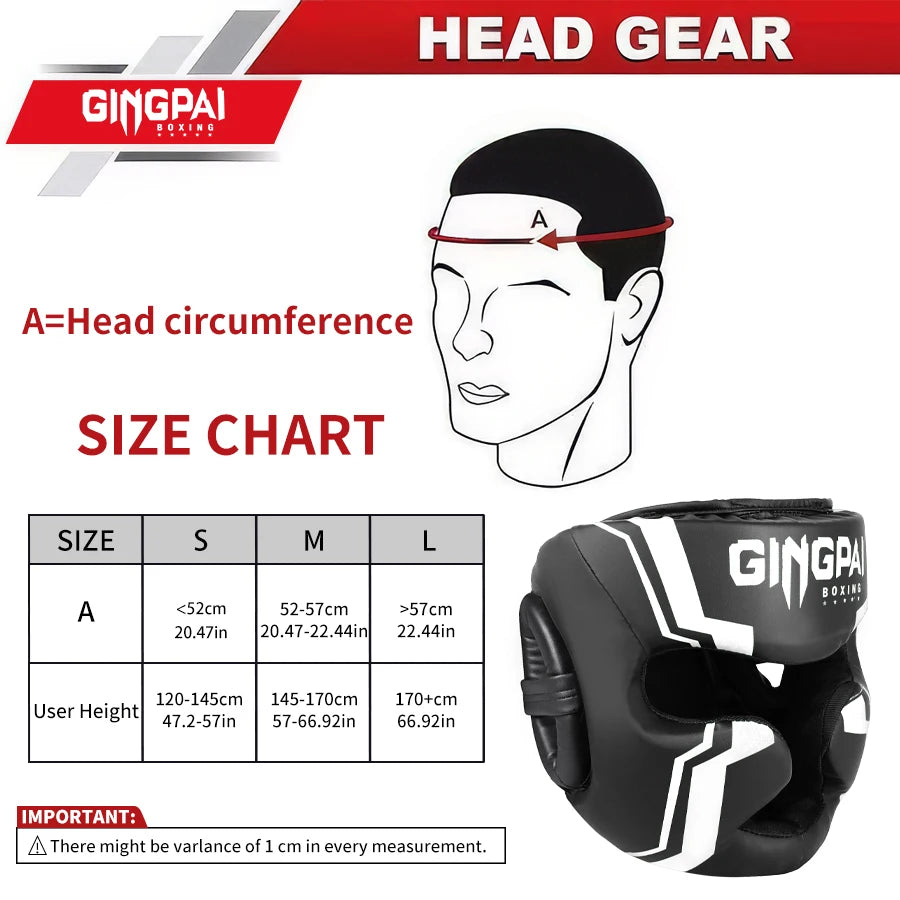 Boxing MMA Safety Headgear - Full-Covered Adult & Child Training Helmet